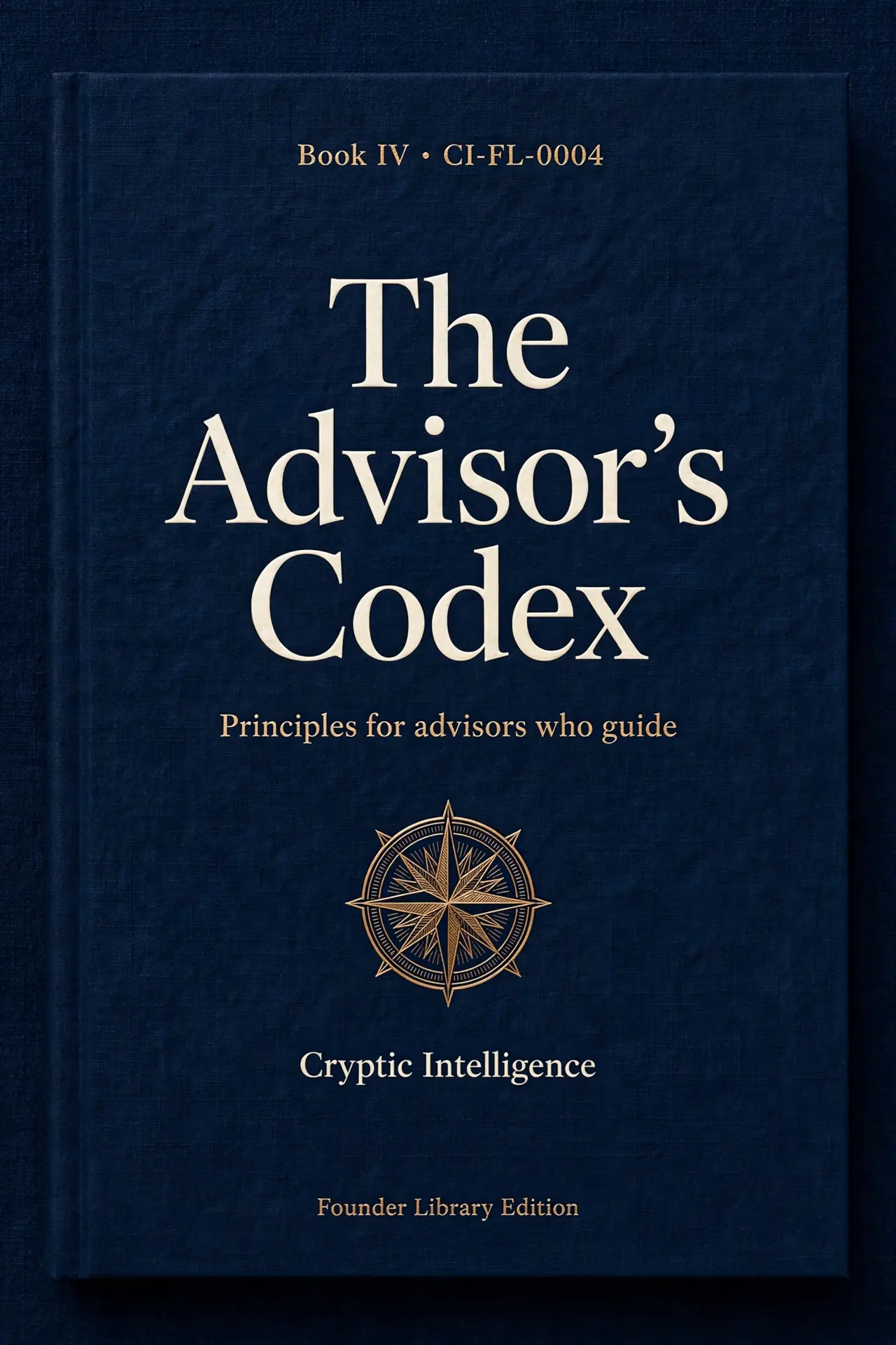 Book cover for The Advisor’s Codex